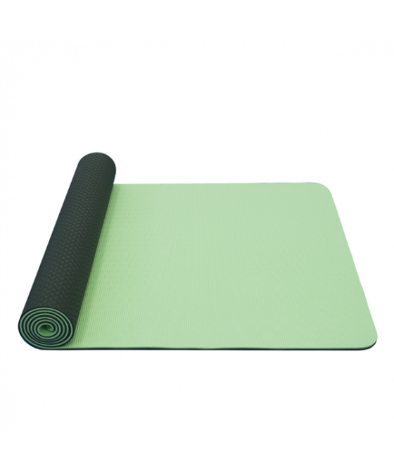 Yate Yoga Mat Dvouvrstvá  TPE 6 mm sv. zelená/tm. zelená