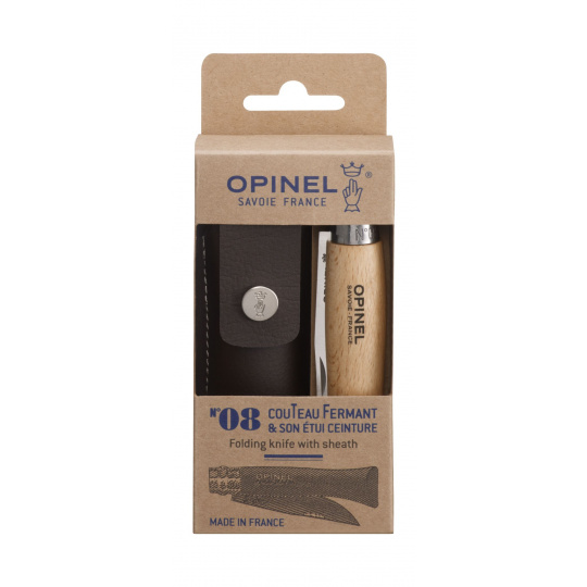 Set Nůž Opinel VR N°08 Inox + pouzdro 