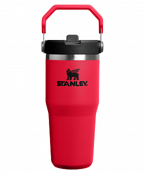STANLEY Termoláhev s integrovanou slámkou The IceFlow™ Flip Straw 2.0 Tumbler 410 ml/20oz Chili Black