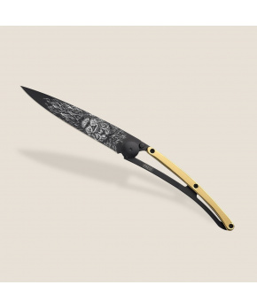 Kapesní nůž Deejo 1GM022 GOLD Tattoo Black 37g 23kt yellow gold Lion Kapesní nůž Deejo 1GM022 GOLD Tattoo Black 37g 23kt yellow gold Lion