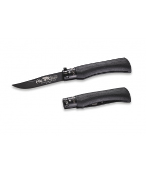 Kapesní nůž Antonini OldBear 9303/21_MNN černá nerezová čepel s PTFE, rukojeť topol černá