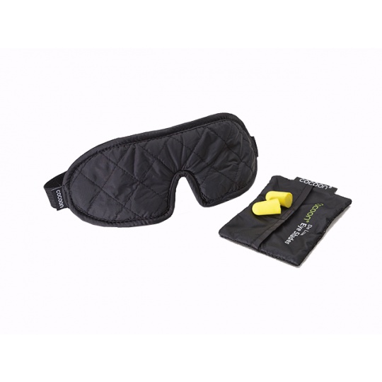 Cocoon oční maska Eye Shades Deluxe black s ucpávkami
