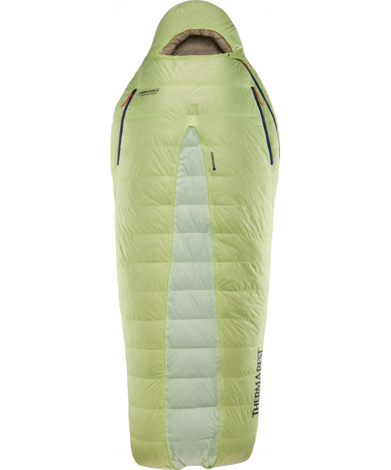 Thermarest BOOST 650 32F/0C Regular Meadow Green péřový spacák žlutozelený