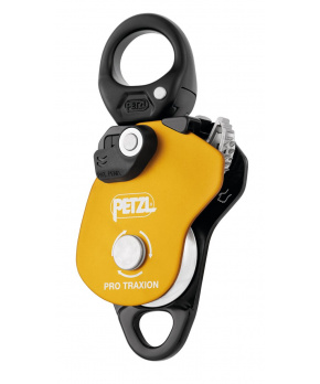 Petzl PRO TRAXION odolná kladka s blokantem a otočným závěsem