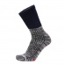 Duras Toba merino anthracite-blue turistické ponožky se zdravotním lemem