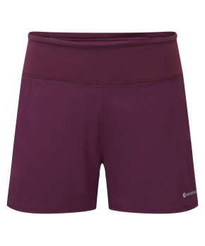 Montane FEM SLIPSTREAM TWIN SKIN SHORTS-SASKATOON BERRY-UK12/M dámské kraťasy vínové Montane FEM SLIPSTREAM TWIN SKIN SHORTS-SASKATOON BERRY-UK12/M dámské kraťasy vínové