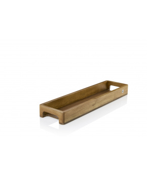 AdHoc Servírovací podnos dřevo akácie a ořech SERVE 50x13x5 cm