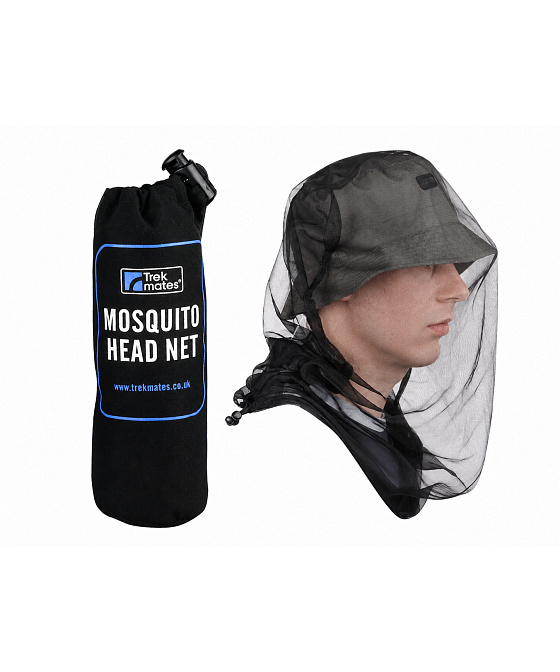 Moskytiéra přes hlavu Trekmates Head Net Black