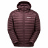 Montane ANTI-FREEZE HOODIE-DARK GARNET-XL pánská bunda hnědofialová