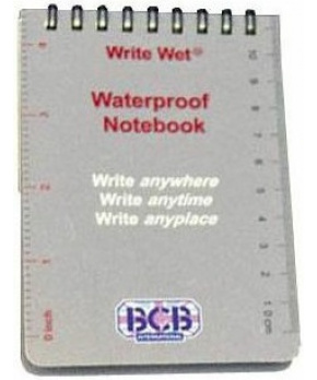 BCB Adventure voděodolný blok A6 s tužkou