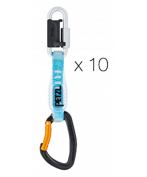 Petzl DJINN STEEL AXESS komplet 12 cm - balení 10 ks