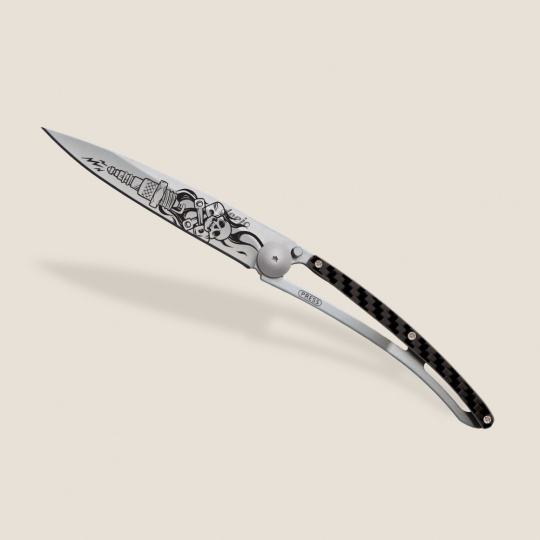 Deejo 1CC206 Tattoo 37g,carbon fiber,Biker