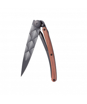 Kapesní nůž Deejo 9GB101 Tattoo Black 27g coralwood Art Déco