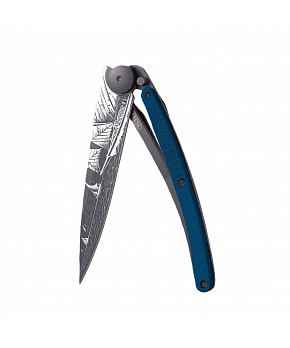 Kapesní nůž Deejo 1GM041 Tattoo Aluminium 37g aluminium blue Sailing