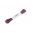 Tkaničky kulaté Tobby SP-02 aubergine-neon yellow 3mm