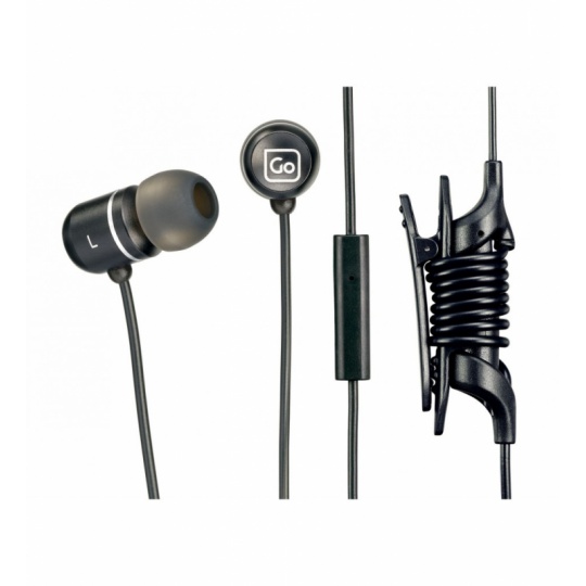 Go Travel sluchátka Mobile Control Earphones black