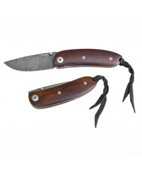 Kapesní nůž LionSteel 8210D ST damascus,rukojeť dřevo santos Kapesní nůž LionSteel 8210D ST damascus,rukojeť dřevo santos