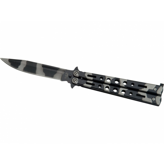 Joker motýlek Aluminum Black Camo Coated Butterfly 100 mm