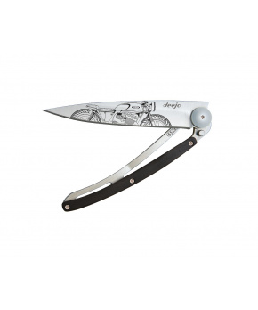 Kapesní nůž Deejo 9CB102 Tattoo 27g ebony wood Café Racer Kapesní nůž Deejo 9CB102 Tattoo 27g ebony wood Café Racer