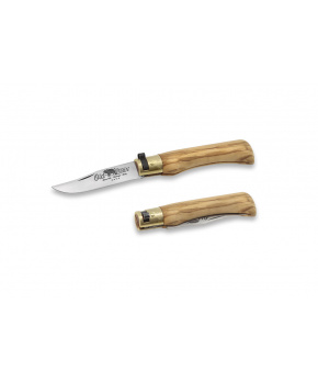 Kapesní nůž Antonini OldBear 9307/17_LU nerezová čepel, rukojeť olivové dřevo