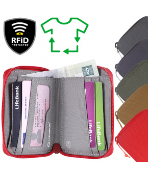 Peněženka Lifeventure RFiD Bi-Fold Wallet Recycled Peněženka Lifeventure RFiD Bi-Fold Wallet Recycled
