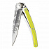 Kapesní nůž Deejo 9AP022 Tattoo colors 27g yellow Blossom