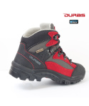 Dětská turistická obuv Duras Rocker Kid II WaterProof red black