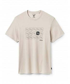 Rab Crimp Repeat Tee pebble/PBE Rab Crimp Repeat Tee pebble/PBE