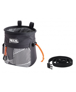 Petzl SAKAPOCHE BLACK DAZZLE pytlík na magnézium černý s potiskem