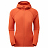 Montane FEM PROTIUM LITE HOODIE-SAFFRON RED-UK12/M dámská mikina červená