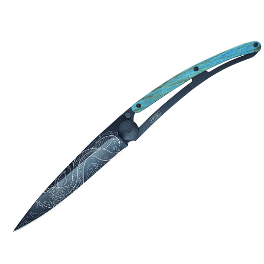 Deejo 1GB145 Black tattoo 37g, blue beech, Fish