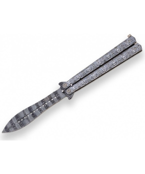 Joker motýlek Aluminium Green Ornamet One Edge Butterfly 105 mm