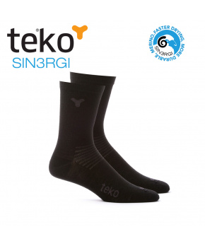 Teko 6601 SIN3RGI 2páry Liner Crew black oblekové ponožky