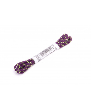 Tkaničky kulaté Tobby SP-02 aubergine-neon yellow