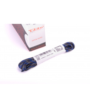 Tkaničky kulaté Tobby 0242-79 blue-charbon-grey multipack