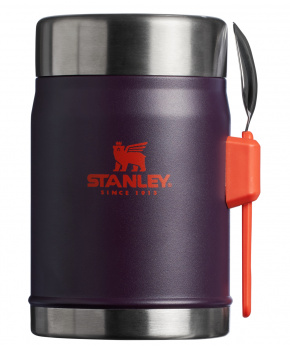 STANLEY Termoska jídelní se lžící/vidličkou The Legendary Classic Food Jar 400 ml/14oz Plum