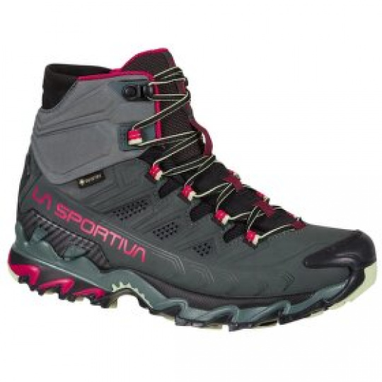 Boty La Sportiva Ultra Raptor II Mid Leather Wide Woman GTX Charcoal/Cerise Boty La Sportiva Ultra Raptor II Mid Leather Wide Woman GTX Charcoal/Cerise