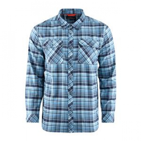 Dungeness Seawool Flannel Shirt  Captain's Blue, M