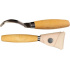 Morakniv Hook Knife 163 (S) Double Edge + Leather Sheeth řezbářský nůž