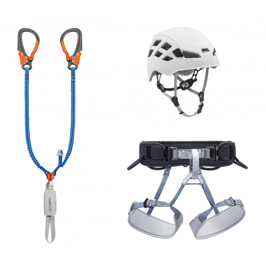 Petzl KIT VIA FERRATA EASHOOK 1 feratový set (Boreo vel. M/L, Corax vel. 1, Scorpio Eashook)