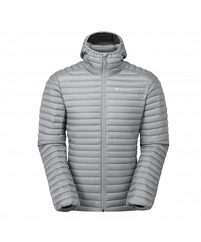 Montane ANTI-FREEZE LITE HOODIE-PEBBLE BLUE-XL pánská bunda modrošedá