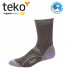 Teko 3333s S3O Midweight Hiking brown lila dámské turistické ponožky