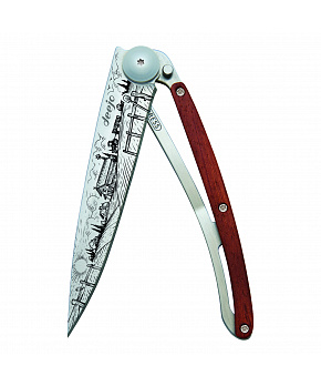 Kapesní nůž Deejo 1CB100 Tattoo 37g coralwood Farmer