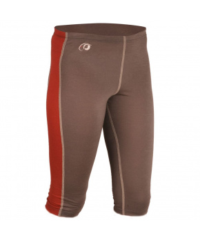 Duras Iva II dámské leginy tříčtvrteční merino hnědá+tomato Duras Iva II dámské leginy tříčtvrteční merino hnědá+tomato