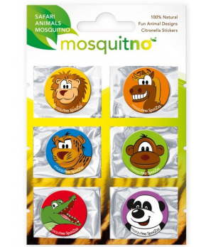 MosquitNo samolepky Citronella Stickers Safari Animals 2