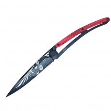 Deejo 1GB143 Black tattoo 37g, biker, red beech, Latino skull Deejo 1GB143 Black tattoo 37g, biker, red beech, Latino skull