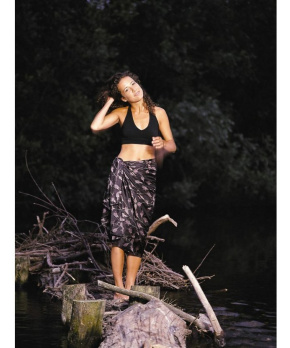 Cocoon pareo Silk night roses