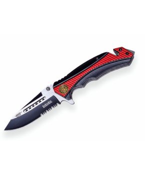 Joker záchranářský nůž SAO Aluminium Handle Red 85 mm s pouzdrem Joker záchranářský nůž SAO Aluminium Handle Red 85 mm s pouzdrem