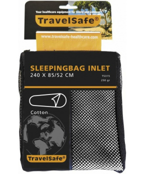 TravelSafe vložka do spacáku Cotton Mummy beige