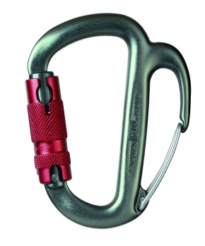 Petzl FREINO TWIST LOCK karabina pro slaňování s pojistkou zámku